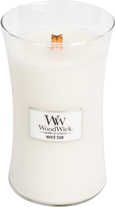 Woodwick White Teak Large Candle Tuinwereld