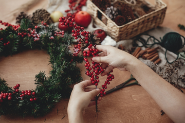 Zelf een kerstkrans maken