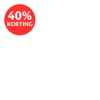 40% KORTING ROOD