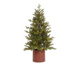 Allison pine LED Mini Kunstkerstboom Groen - H 90 x D 66 cm - afbeelding 1