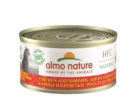 Almo Nature Hfc Cat Kip&Garnaaltjes 70Gr