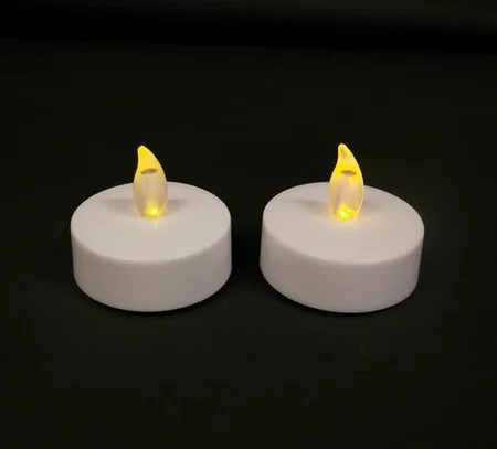 Anna's Collection 2st theelicht jumbo 6x4,5cm LED 2xaaa / aan/6-18u timer