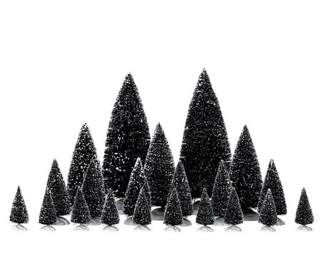 Assorted Pine Trees, Set Of 21 - Lemax kerstfiguren