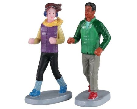 Autumn Jog, Set Of 2 - Lemax kerstfiguren