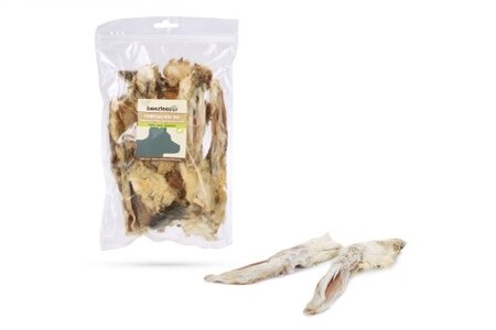 Beeztees Konijnenoren met Haar - Hondensnack - 200 gram