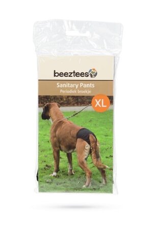 Beeztees Periodiek Broekje - Hond - Zwart - XL - 60-70 cm