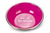 Beeztees Voer- en Drinkbak Meow - Kat - RVS - Roze - 13x13x4 cm - 350 ml