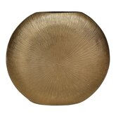 Bloemenvaas Brass antique - 24 x 6 x 26 cm - afbeelding 1