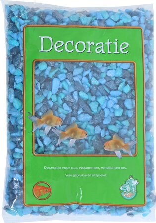 Boon gravel glitter mix blauw zak a 1 kg