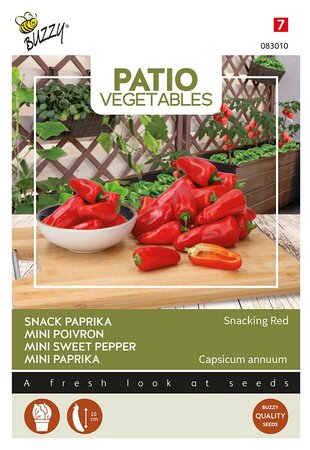 Buzzy® Patio Veggies, Paprika Snacking Red - afbeelding 1