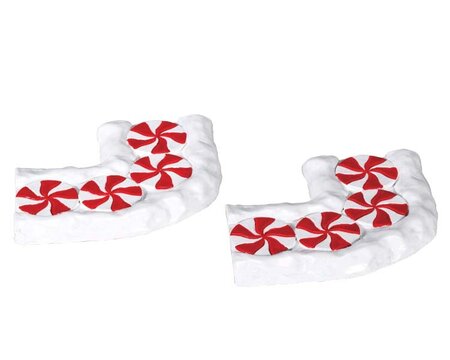 Candy Cane Lane, Curved, Set Of 2 - Lemax kerstfiguren