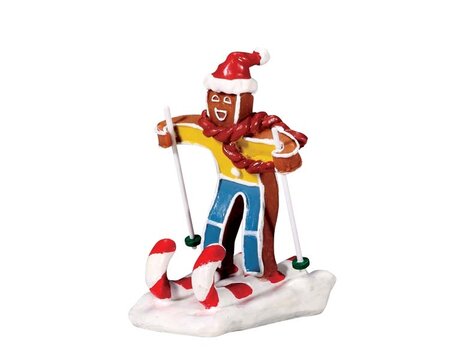 Candy Cane Skier - Lemax kerstfiguren