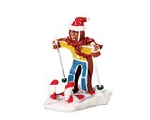 Candy Cane Skier - Lemax kerstfiguren