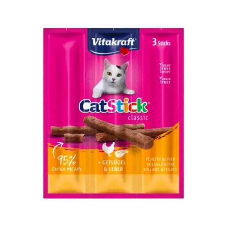 Cat Stick mini met gevogelte en lever