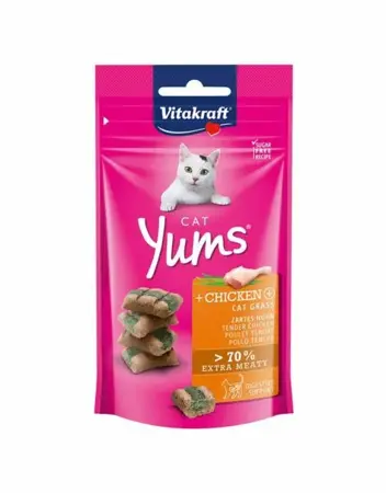 Cat Yums met kip en kattengras