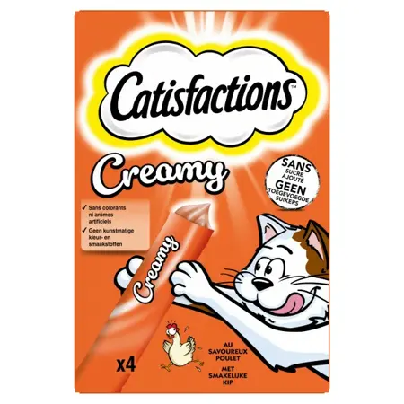 Catisfactions kip creamy (4x10gr) 40gr