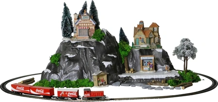 Hornby kerstdorp set kersttrein Coca-Cola 8-delig - afbeelding 2