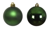 Decoris Glazen Kerstballen Tube 10 stuks - Dennengroen - afbeelding 4