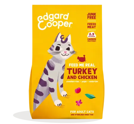 Edgard&Cooper cat adult dry turkey/chicken 2kg