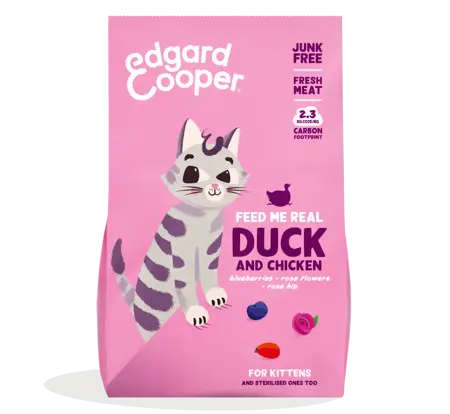 Edgard&Cooper cat kitten dry duck/chicken 2kg