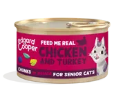 Edgard & Cooper Free-Run Chicken And Turkey Chunks In Sauce For Senior Cats 85G