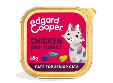 Edgard & Cooper Free-Run Chicken And Turkey Paté For Senior Cats 85G