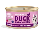 Edgard & Cooper Free-Run Duck And Chicken Chunks In Sauce For Kittens 85G