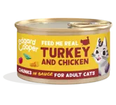 Edgard & Cooper Free-Run Turkey And Chicken Chunks In Sauce For Adult Cats 85G