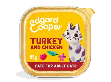 Edgard & Cooper Free-Run Turkey And Chicken Paté For Adult Cats 85G