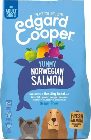 Edgard & Cooper, graanvrije brokjes met verse zalm voor volwassen honden - 0,7kg