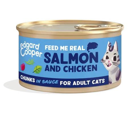 Edgard & Cooper Msc Salmon And Free-Run Chicken Chunks In Sauce For Adult Cats 85G