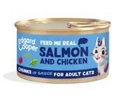 Edgard & Cooper Msc Salmon And Free-Run Chicken Chunks In Sauce For Adult Cats 85G