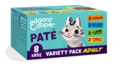 Edgard & Cooper Multipack Paté For Adult Cats 8X85G