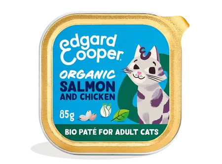 Edgard & Cooper Organic Salmon And Chicken Paté For Adult Cats 85G