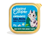 Edgard & Cooper Organic Salmon And Chicken Paté For Adult Cats 85G