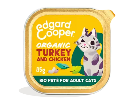 Edgard & Cooper Organic Turkey And Chicken Paté For Adult Cats 85G