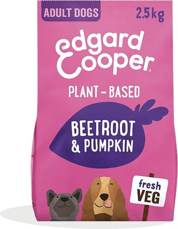 Edgard & Cooper, Plantaardige brokken met rode biet & pompoen voor volwassen honden - 2,5kg