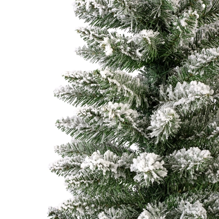 Everlands kunstkerstboom Pencil pine snowy groen/wit H120cm groen/wit - afbeelding 2