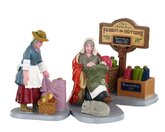 Fabric Vendor, Set Of 3 - Lemax kerstfiguren