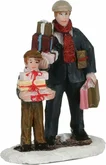 Luville Father and son with presents - l5,5xb3,5xh7cm