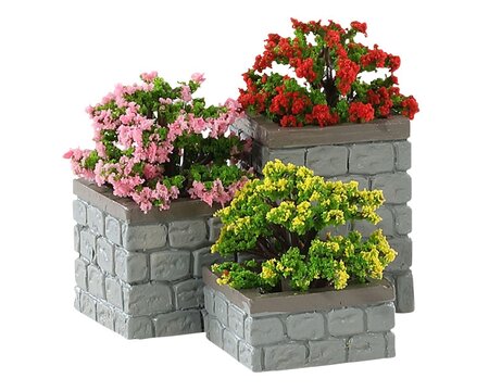 Flower Bed Boxes, Set Of 3 - Lemax kerstfiguren