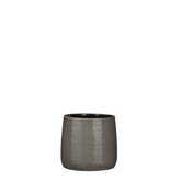 Floyd pot rond grijs - h17xd19cm