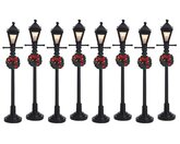 Gas Lantern Street Lamp, Set Of 8, B/O (4.5V) Lemax - afbeelding 2