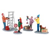 Getting Ready To Decorate, Set Of 4 - Lemax kerstfiguren