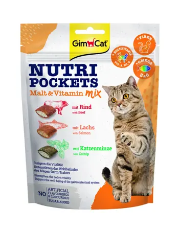 GimCat nutri pockets maltvit mix 150gr