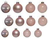 Glazen kerstballen box 42 stuks silver - afbeelding 2