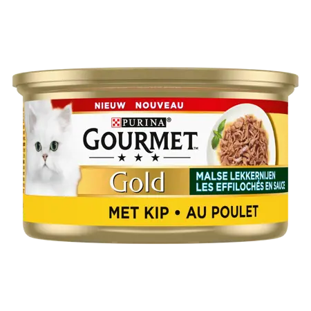 Gourmet Gold Blik Malse Lekkernijen Kip 85Gr