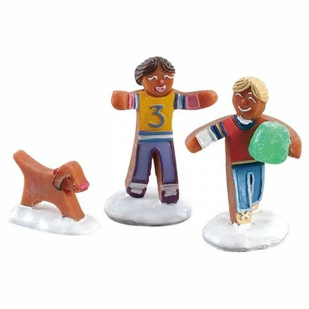 Gumdrop Football, Set Of 3 - Lemax kerstfiguren