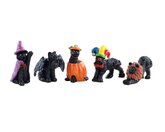 Halloween Cats, Set Of 5 Spooky Town