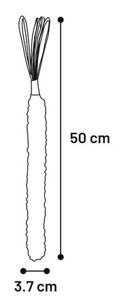 Hs Movas Geweven Stick Rood/Zwart - afbeelding 1